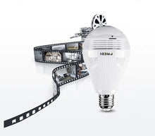 Load image into Gallery viewer, FREDI Fisheye Bulb Lamp Panoramic IP Camera
