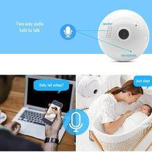 Load image into Gallery viewer, FREDI Fisheye Bulb Lamp Panoramic IP Camera
