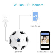 Load image into Gallery viewer, FREDI 360 Degree Panoramic IP Camera