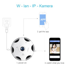 Load image into Gallery viewer, FREDI 360 Degree Panoramic IP Camera