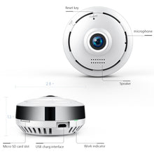 Load image into Gallery viewer, FREDI 360 Degree Panoramic IP Camera