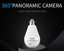 Load image into Gallery viewer, FREDI Fisheye Bulb Lamp Panoramic IP Camera