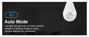 FREDI Fisheye Bulb Lamp Panoramic IP Camera
